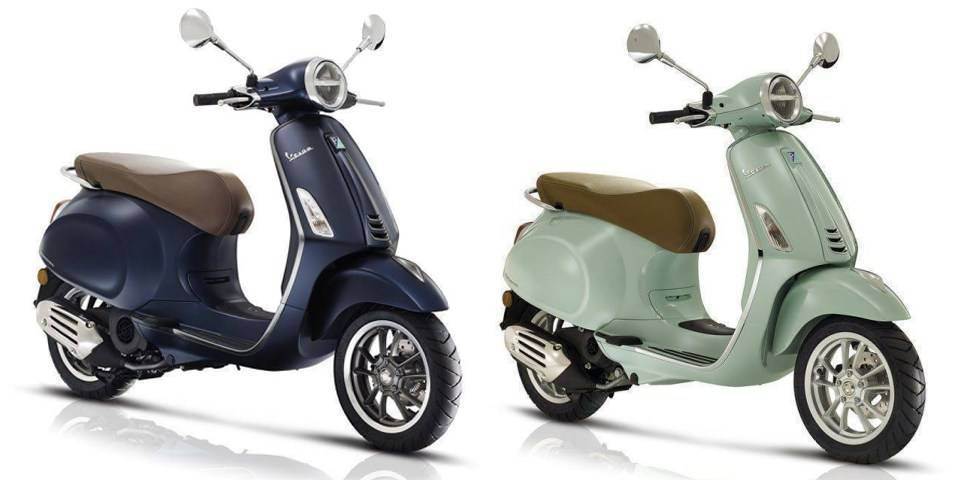 Vespa Euro5 scooters 2021 modellen krijgen een nieuwe kleur