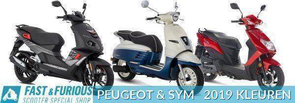 Sym en Peugeot scooters komen met nieuwe kleuren 2019