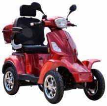 for motion on four 4wiel scootmobiel rood