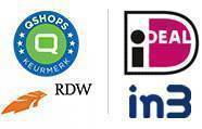 logo`s qshops, rdw, Ideal, in3